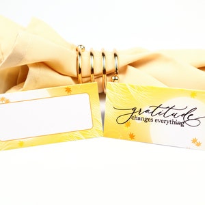 Naam Place Card, Herfst Bright, Guest Seating Arrangement, Tafel Decor, Buffet Food Label, Tent Gevouwen / Stijl 10