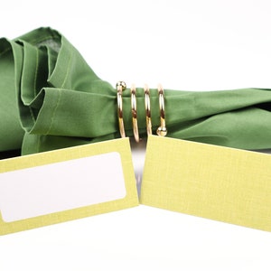 Name Place Card, Zomer Groene Tafelsetting, Gastenverblijf Arrangement, Tafel decor, Buffet Voedsel Label, Tent Opgevouwen / Stijl 6