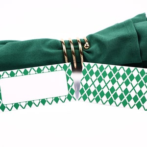 St Patrick's Day Ierse Naam Plaats Kaart, Tafel Instelling, Gast Zitplaats Arrangement, Tafel Decor, Buffet Eten Label, Tent Gevouwen /Stijl 29
