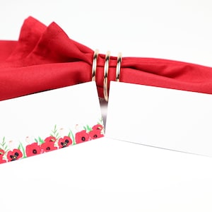 Naam PlaatsKaart, Bloemen Tafelsetting, Gastenverblijf Arrangement, Tafeldecor, Buffet Voedsel Label, Tent Gevouwen /Stijl 3