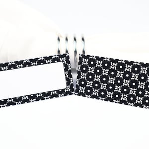 Naam PlaatsKaart, Zwart-wit Tafelsetting, Gastenzitting Arrangement, Tafeldecor, Buffet Food Label, Tent Gevouwen / Stijl 3