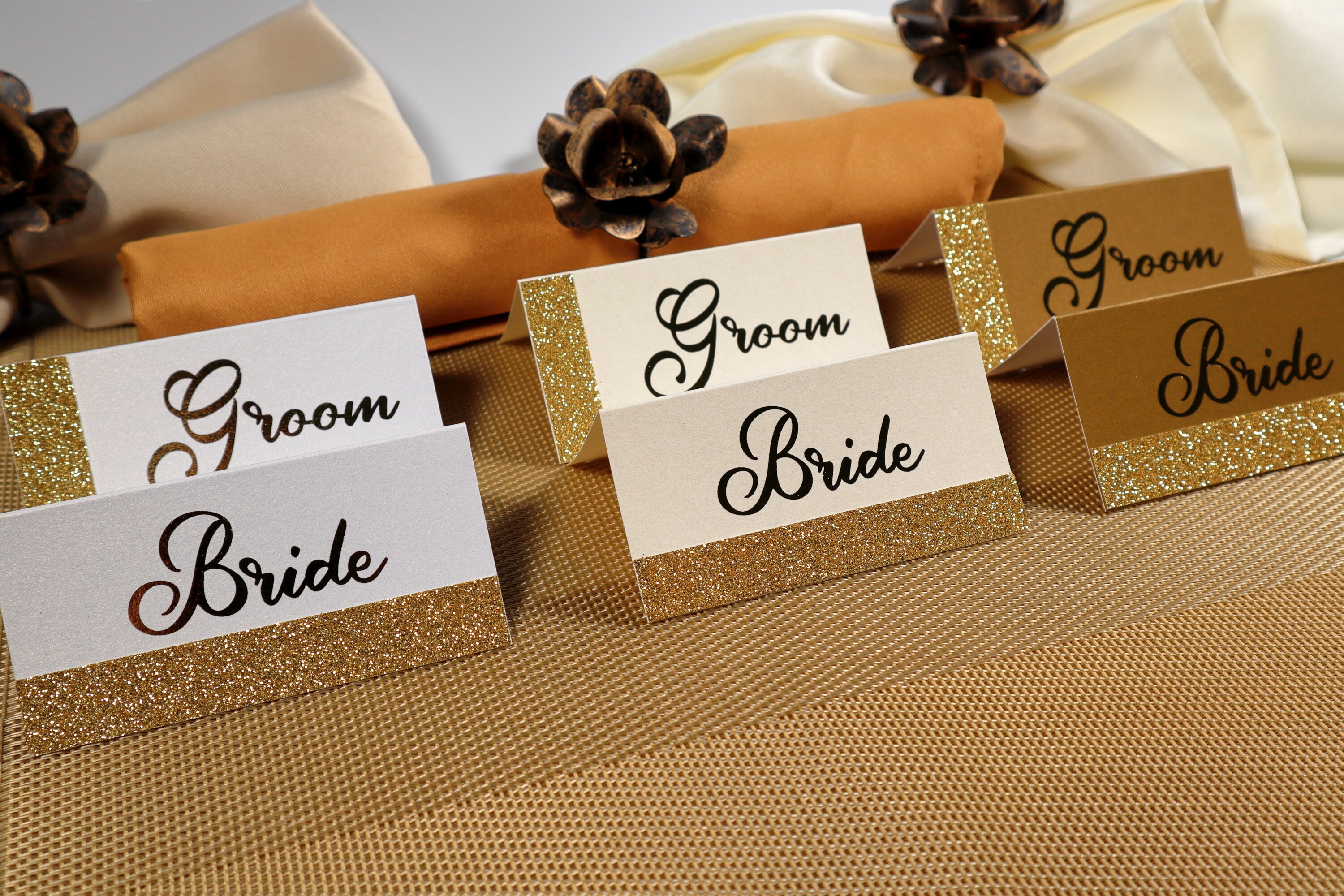Wedding Or Dinner Party Place Cards Guest Name Personalized Etsy