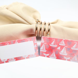 Name Place Card, Beach-time tafelsetting, Gastenverblijf, Tafeldecor, Buffet Voedsellabel, Tent opgevouwen / stijl 2