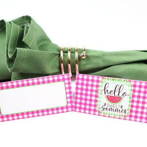 Name Place Card, Watermeloen Tafelsetting, Gastenverblijf, Tafeldecor, Buffet Voedsel Label, Tent Gevouwen /Stijl 11