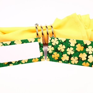 St Patrick's Day Ierse Naam Plaats Kaart, Tafel Instelling, Gast Zitplaats Arrangement, Tafel Decor, Buffet Eten Label, Tent Gevouwen /Stijl 18