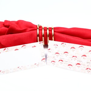 Naam Place Card, Christmas Vintage, Gast Zitplaatsen Arrangement, Tafel Decor, Buffet Food Label, Tent Gevouwen / Stijl 35