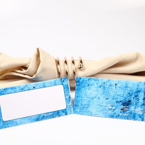 Naam PlaatsKaart, Blauwe Vintage Tafelsetting, Gastenverblijf Arrangement, Tafeldecor, Buffet Food Label, Tent Opgevouwen /Stijl 12