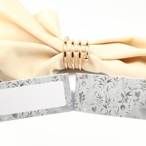 Name Place Card, Groen Tafelsetting, Gastenverblijf Arrangement, Tafeldecor, Buffet Food Label, Tent Opgevouwen /Stijl 5