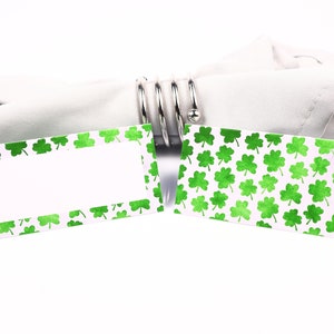 St Patrick's Day Ierse Naam Plaats Kaart, Tafel Instelling, Gast Zitplaats Arrangement, Tafel Decor, Buffet Eten Label, Tent Gevouwen /Stijl 20