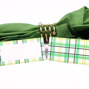 St Patrick's Day Ierse Naam Plaats Kaart, Tafel Instelling, Gast Zitplaats Arrangement, Tafel Decor, Buffet Eten Label, Tent Gevouwen /Stijl 13