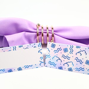 Naam Place Card, Aquarius Zodiac Celestial Table Setting, Guest Seating Arrangement, Table Decor, Buffet Food Label, Tent Fold / Style 1