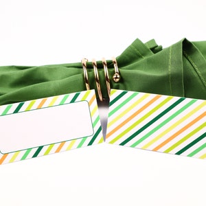 St Patrick's Day Ierse Naam Plaats Kaart, Tafel Instelling, Gast Zitplaats Arrangement, Tafel Decor, Buffet Eten Label, Tent Gevouwen /Style 30
