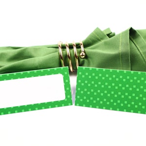 St Patrick's Day Ierse Naam Plaats Kaart, Tafel Instelling, Gast Zitplaats Arrangement, Tafel Decor, Buffet Eten Label, Tent Gevouwen /Stijl 33