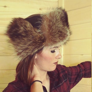 Raccoon Ushanka—Russian-made fur hat