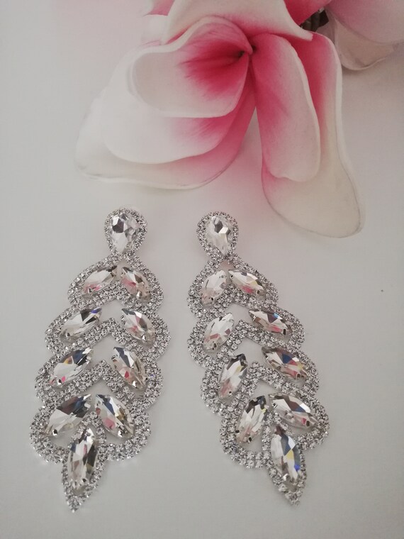 Luxury diamond best sale earrings