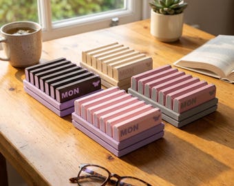 Pillendoosje voor 7 dagen, weekindeling met 3 vakjes - AM, Middag en Avond | Dagelijks medicijndoosje | Reiscadeau | Leuk pillendoosje