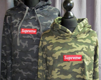 supreme camo hoodie fake