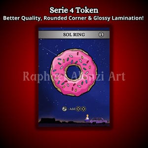 Ficha personalizada de Anillo Solar con arte completo para MTG - Magic The Gathering - Ficha RAA
