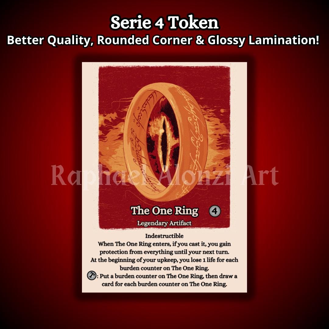 Token Ringe The One Ring Full Art Custom Token for MTG - Magic the Gathering - RAA ...