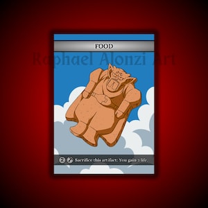 Food Custom Full Art Token for MTG - Magic The Gathering - RAA Tokens