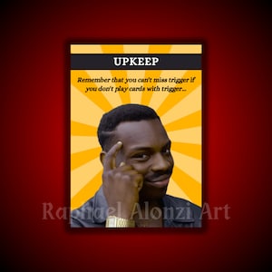 Upkeep Custom Full Art Token for MTG - Magic The Gathering - RAA Tokens