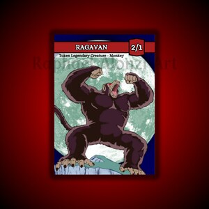Ragavan Custom Full Art Token for MTG - Magic The Gathering - RAA Tokens