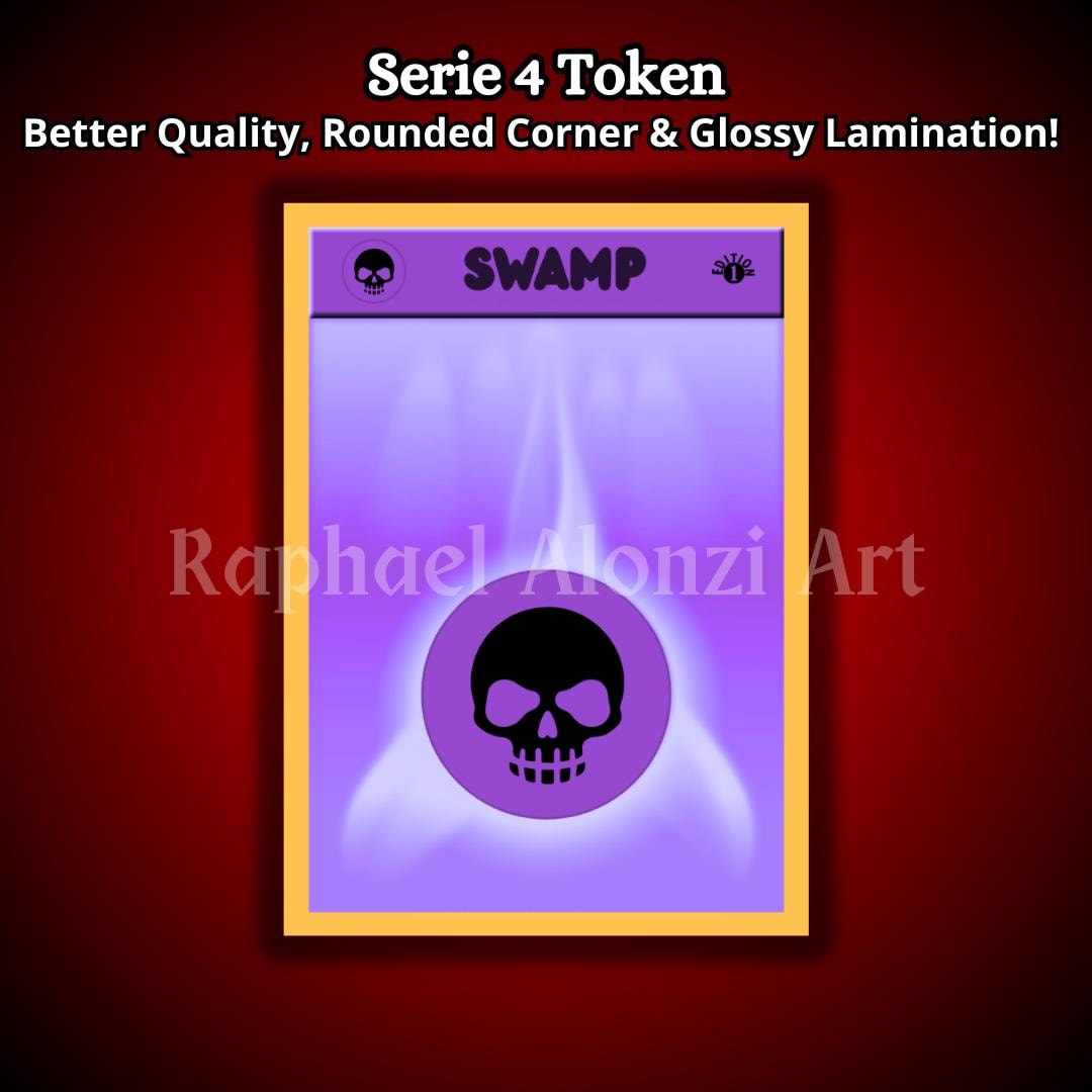 Basic Swamp Pokemon Energy Full Art Custom Token for MTG - Magic the ...