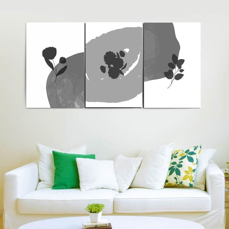 Set of 3 Prints Printable Wall Art Designs with Watercolor | Etsy