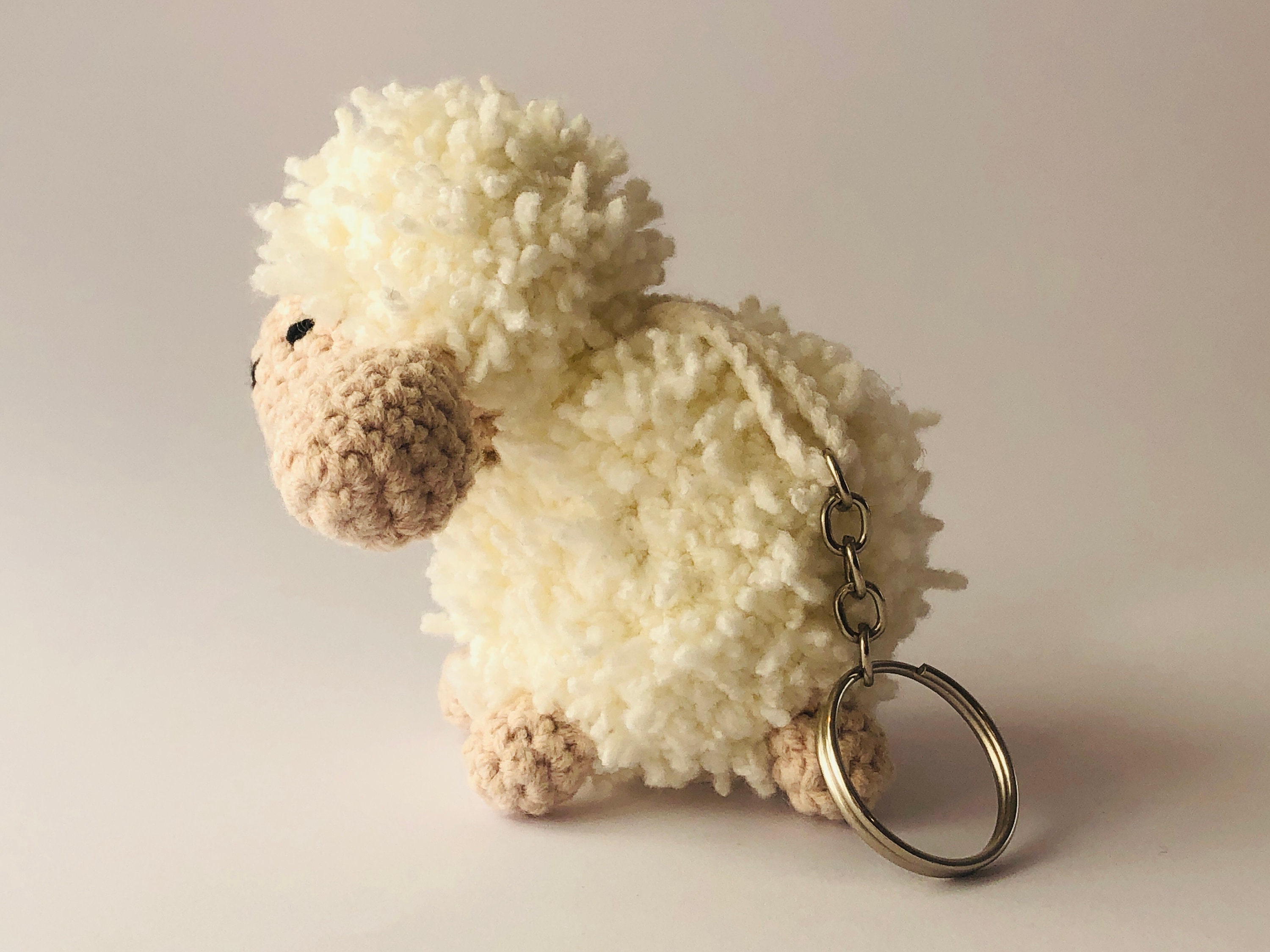 Cute Keychain Sheep Keychain Lamb Keychain Valentines Etsy