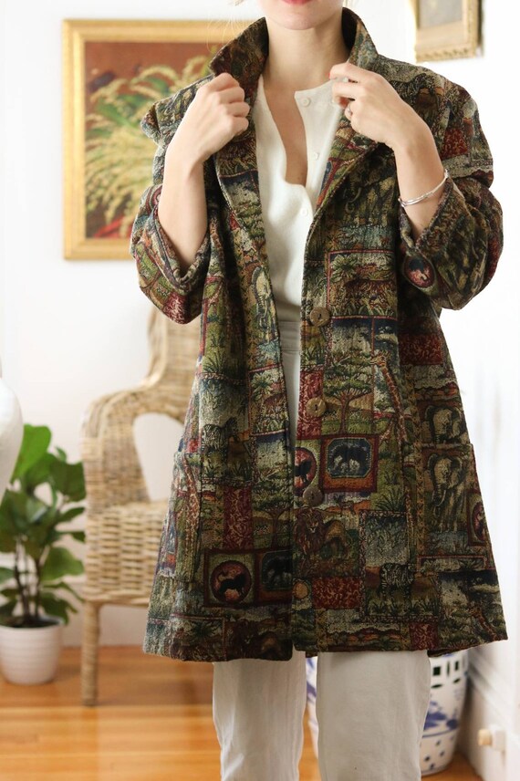 Authentic Vintage 70's Tapestry Coat