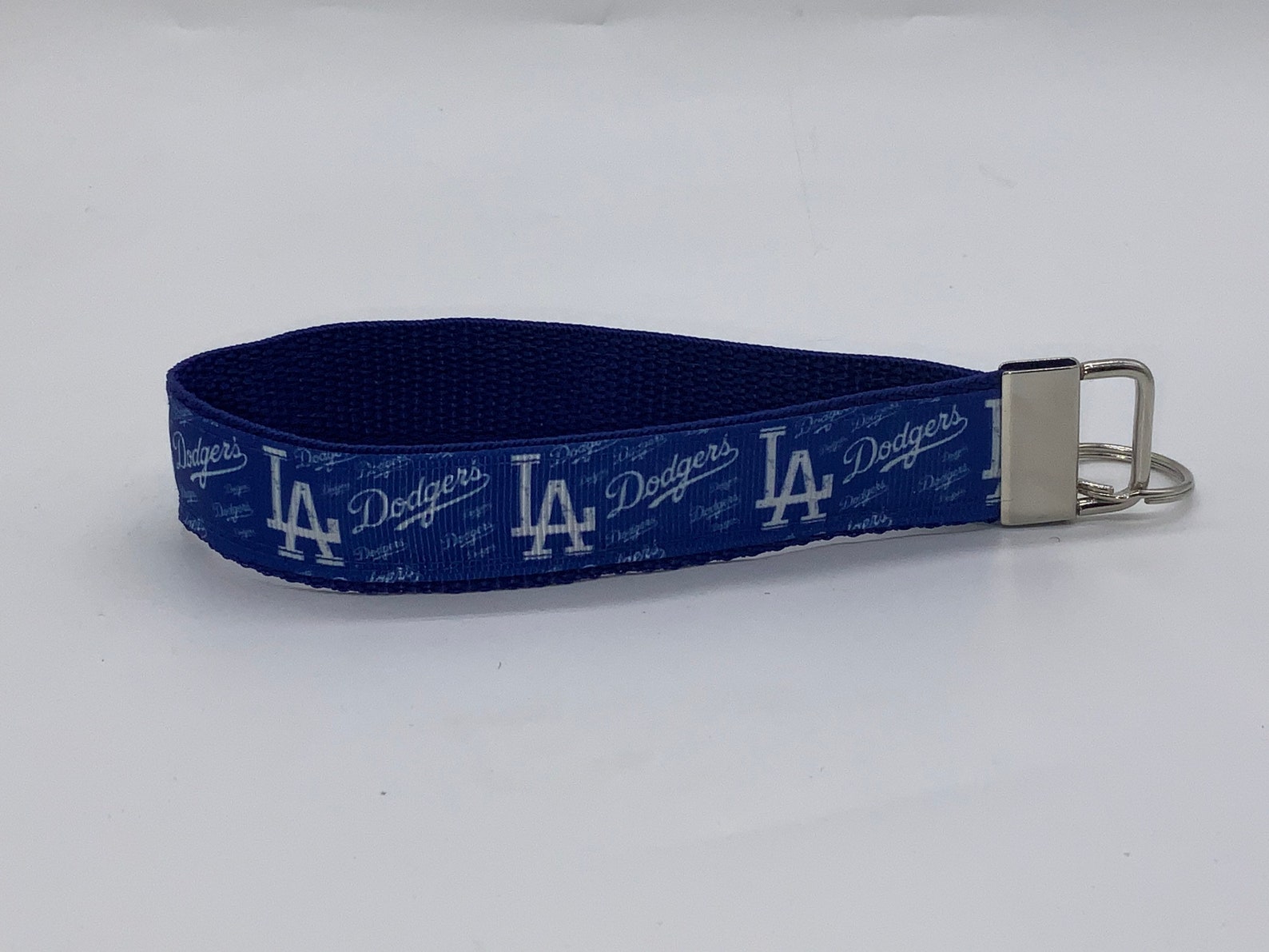 Royal blue baseball mlb keychain wristlet strap keyfob Etsy