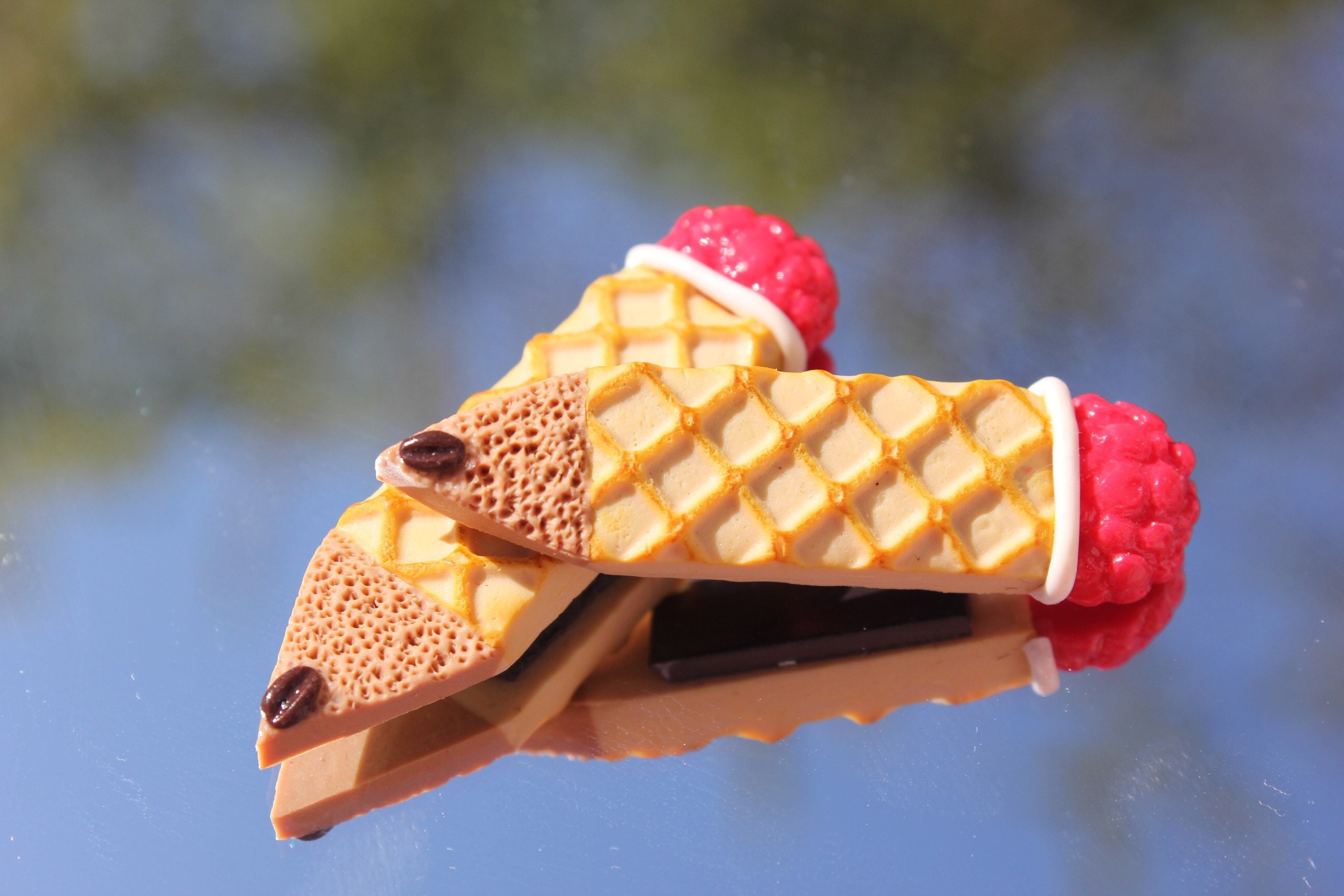 Aimant Crayon Gaufre en Pâte Polymère | Fimo