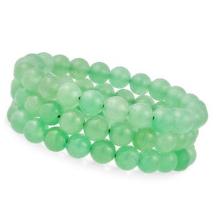 Free Gift Crystal | 3 pcs COMBO Green Aventurine Bracelet | Attract prosperity and good fortune | Balance the Heart Chakra | 8 mm Bracelet