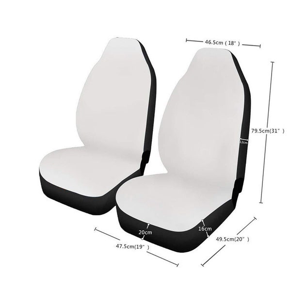 Sublimation seat covers (standard pair)         (****READ DESCRIPTION****)