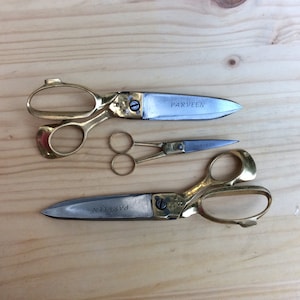 Combo 113 Parveen Scissors- 2 Fabric Scissors + 1 Embroidery Scissors-rupalee