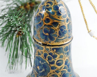 Hand Painted Bell Ornament