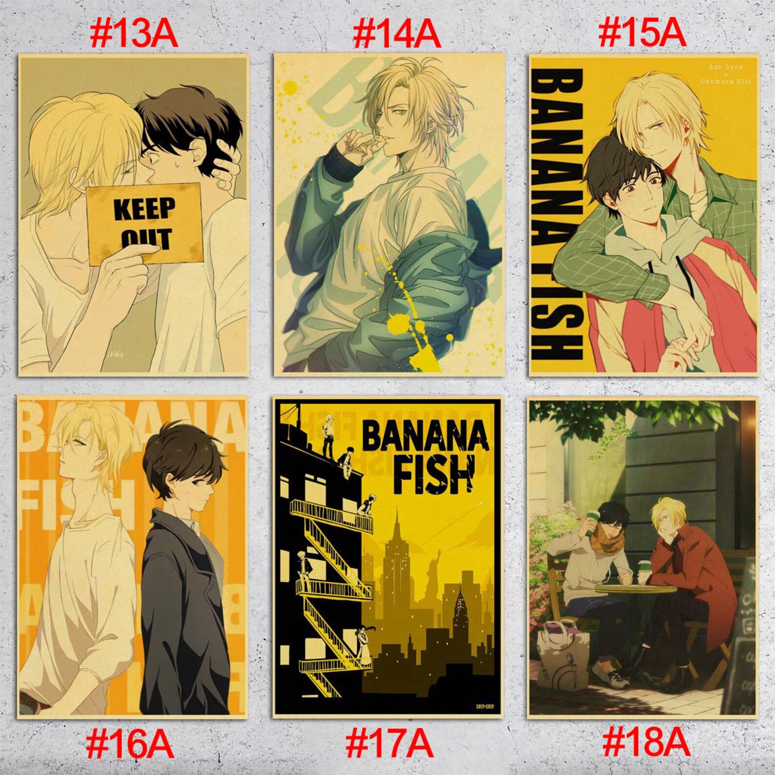 Banana Fish Poster TV Series TV Anime Poster Etsy