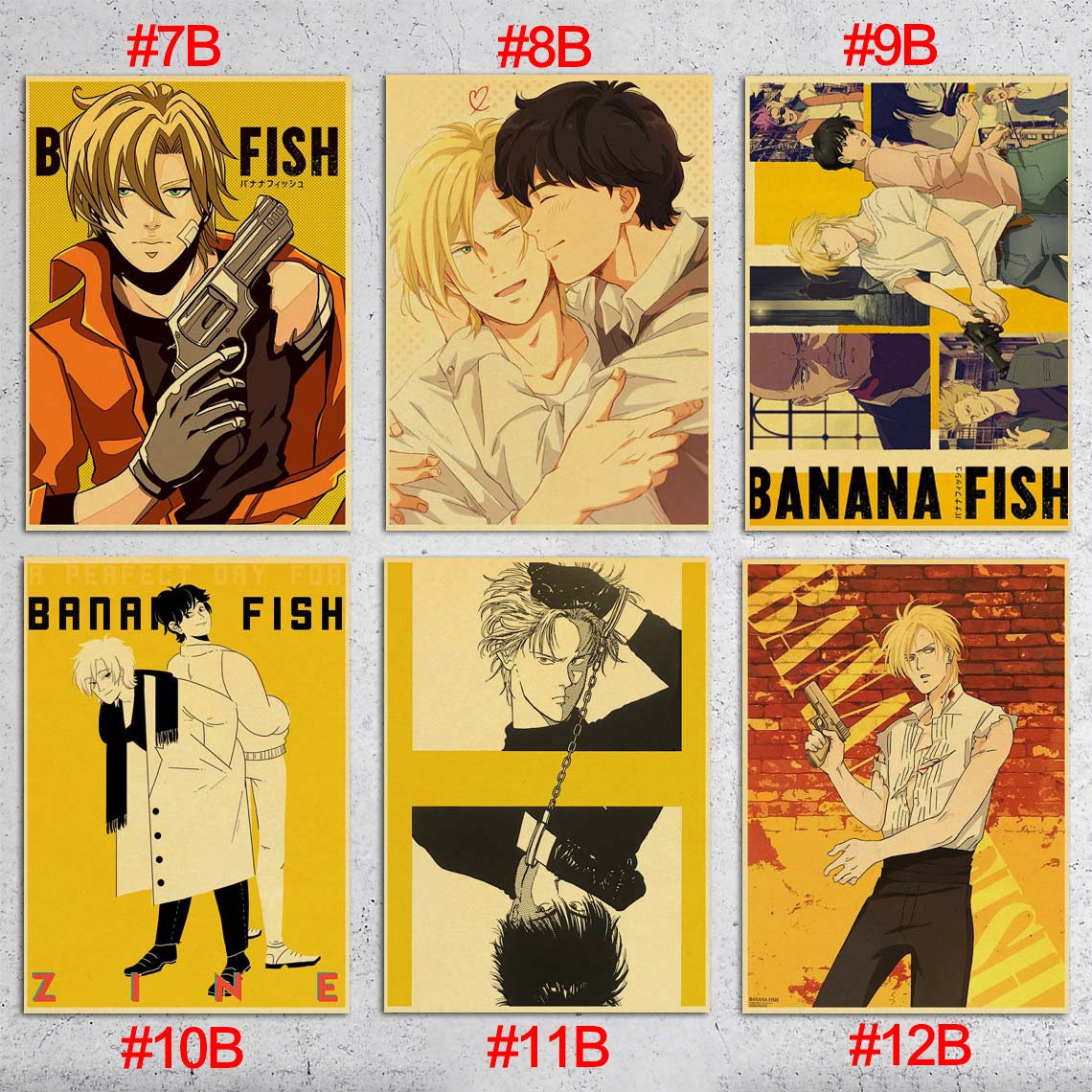 Banana Fish poster TV Series TV anime poster Etsy