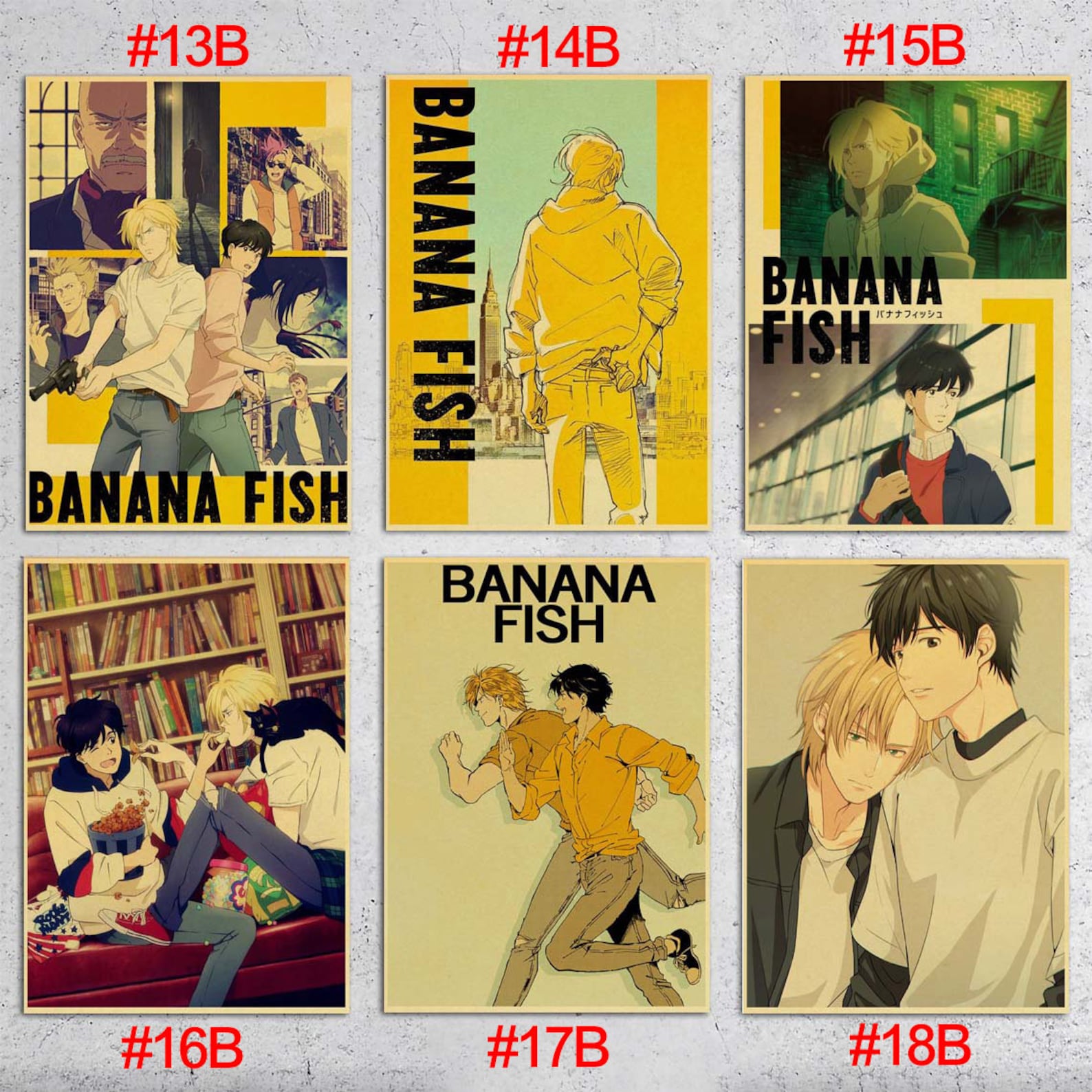 Banana Fish Poster TV Series TV Anime Poster Etsy