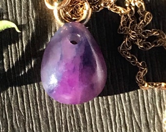 sugilite  pendant / 935 Argentium sterling silver or 14k solid gold wire bail#007