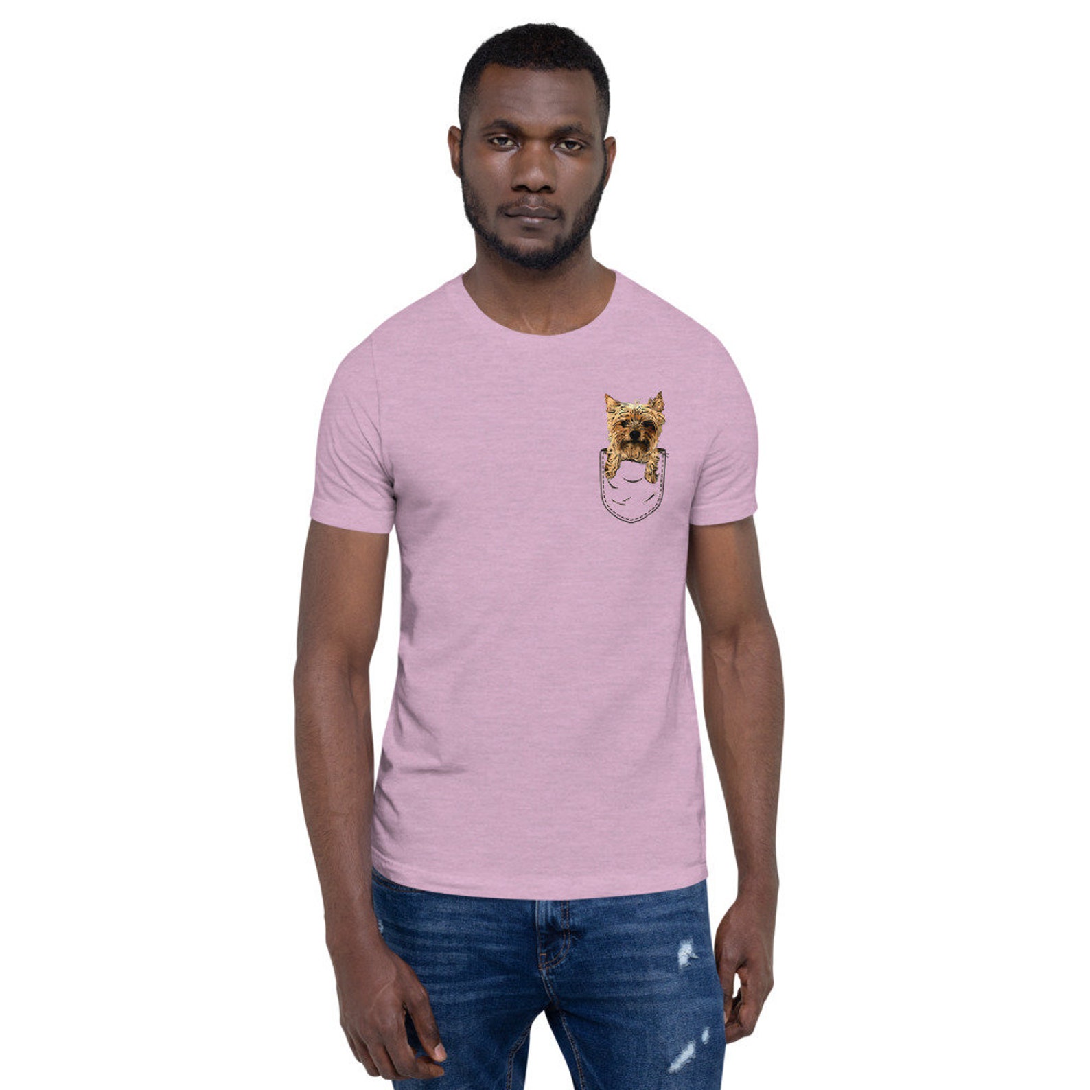 yorkie pocket t shirt