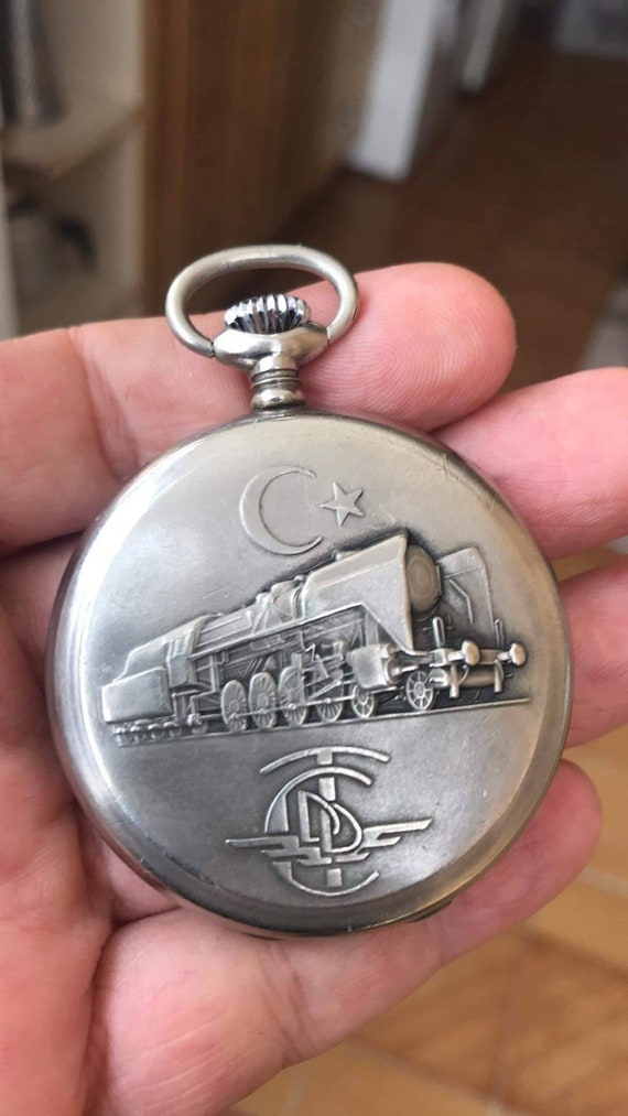 Vialux Swiss Made Vintage Rail Road Pocket Watch. Etsy