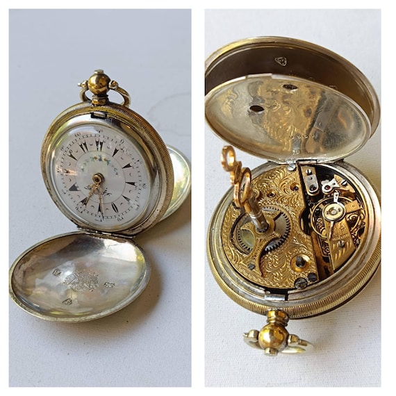 Antique Silver Ottoman  Pocketwatch 1800's