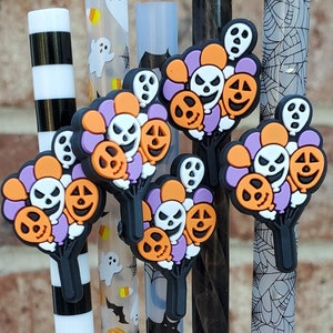 Halloween Balloons Straw Charm | Cup Accessories | Gift