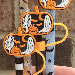 Halloween Scene Straw Charm or Topper | Cup Accessories | Gift | Spooky Season
