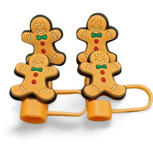 Christmas Gingerbread Cookie Straw Charm | Cup Accessories | Gift