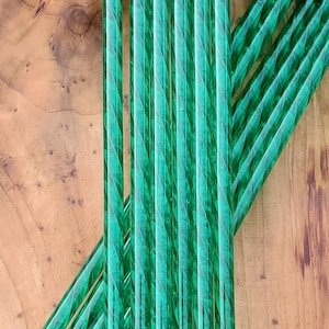 10 inch Green Swirl  Plastic Straw for Cold Cups | Gift | Cup Accessories