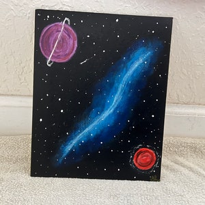 Weltraum Acrylbild - Handmade