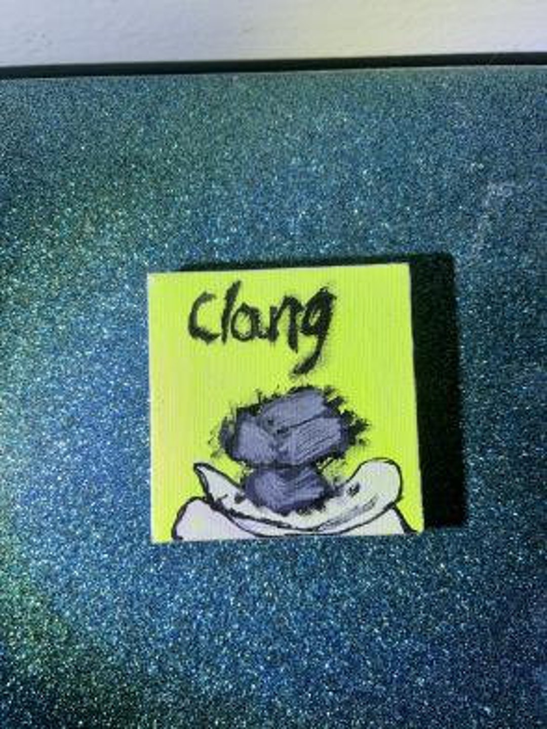 Dream SMP Clang Meme Canvas Mini 3x3 Acrylic Painting Etsy