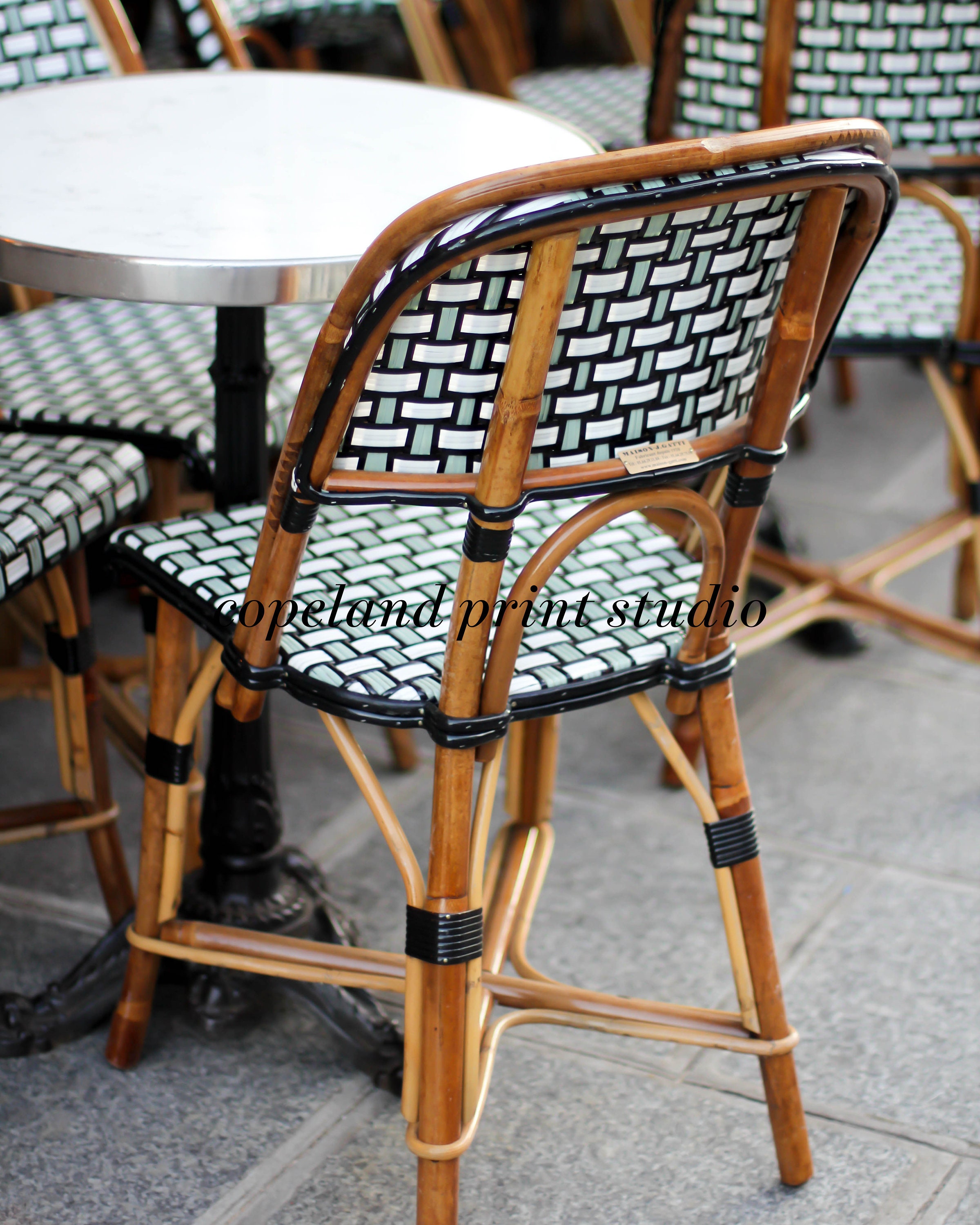 Paris Bistro Chairs No. 2 Paris Photo Paris Wall Art Etsy